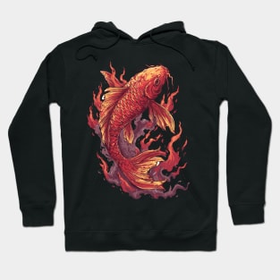 Serene Japanese Koi Hoodie